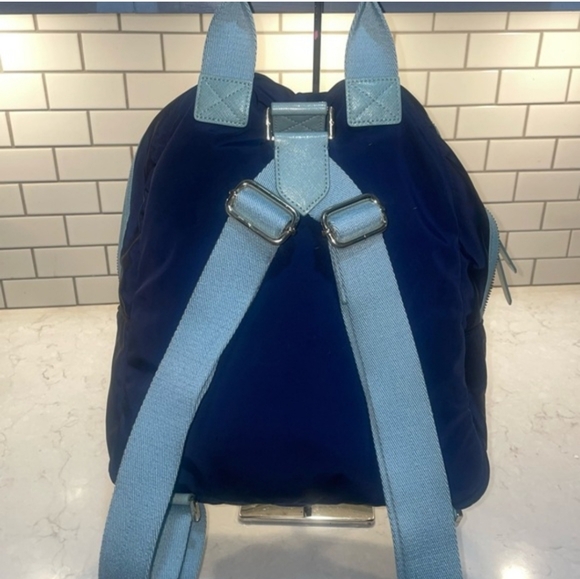 Tory Burch Navy and Light Blue Backpack #40 main image 6